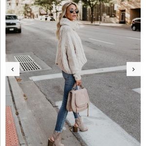 VICI cable knit turtleneck sweater